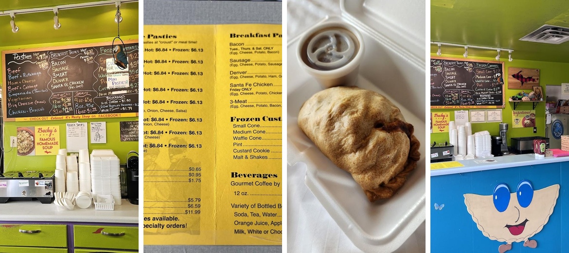 Col K's Pasty Shop Menu