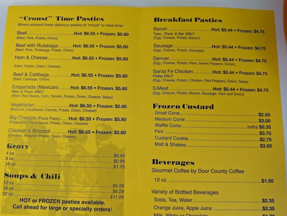 Col K's Pasty Shop Menu image 3